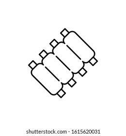 Ribs, meat icon. Simple line, outline vector batcher icons for ui and ux, website or mobile application