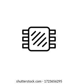 Ribs vector icon in linear, outline icon isolated on white background