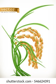 Rice, 3d vector icon