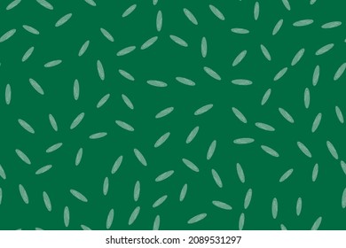 Rice Abstract Grain. Rice Plant Background. White Pattern Grain Illustration. Rice Random Basmati. Green Rye Vector Seed. White Food Organic Shape. Asian Japanese Plant Design. Seed Plant Background