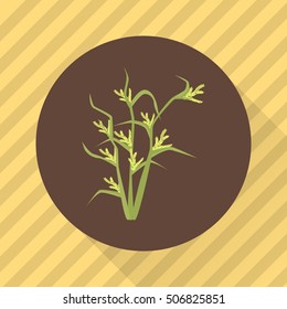 Rice agriculture crop. Color flat icon