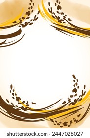 Rice background illustration of rice