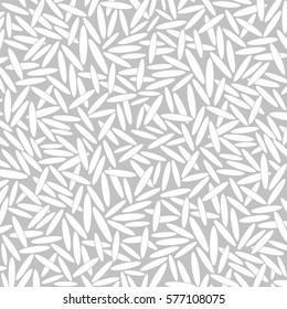 Rice. Background. White rice on gray background