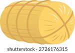 The rice bale icon isolated on white background