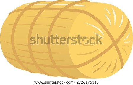 The rice bale icon isolated on white background
