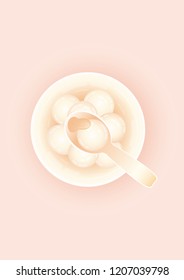 Rice ball sweet soup