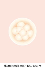 Rice ball sweet soup