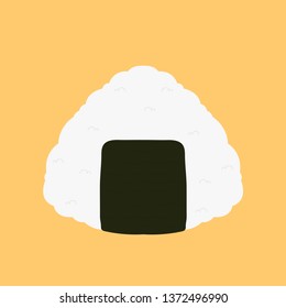 rice ball vector. symbol. logo design.