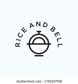 rice bell logo. rice icon