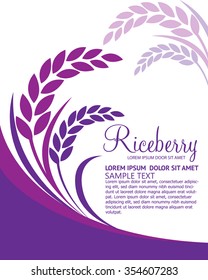 Rice berry Vector