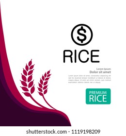Rice berry vector illustration