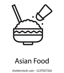 A rice bowl with adding spice depicting asian food 