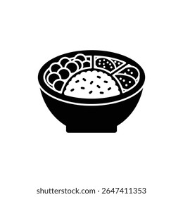 Rice Bowl with Balanced Portions for Healthy Meal