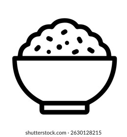 rice bowl icon on white background vector
Vector chinese food icon