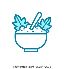 rice bowl icon vector design template