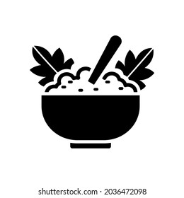 rice bowl icon vector design template