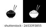 Rice bowl icon Vector scalable graphics