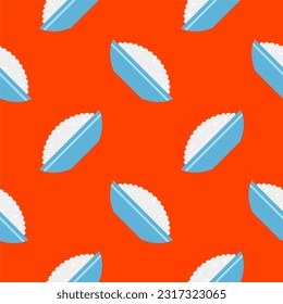 rice bowl seamless pattern. asian food vector illustration