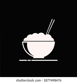 Rice bowl vector art and graphics