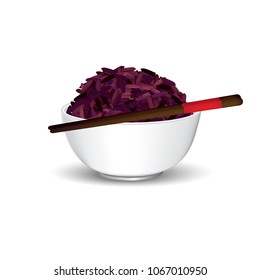 Rice bowl vector illustration