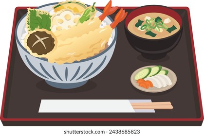 rice bowl_Ten-don
tempura bowl
Tempura rice bowl