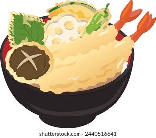 rice bowl_Ten-don
tempura bowl
Tempura rice bowl