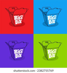 RICE BOX VECTOR 4 VARIAN COLOR