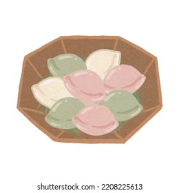 Rice cake eaten on Chuseok in Korea. Chuseok is Korean Thanksgiving Day