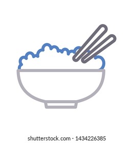 rice color line vector icon