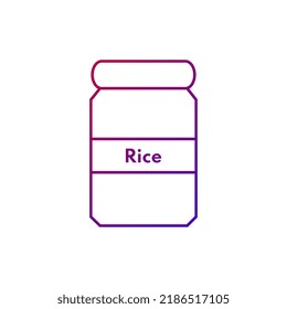 Rice conteiner kitchen chef restaurant