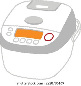 A rice cooker is a device for cooking rice. 