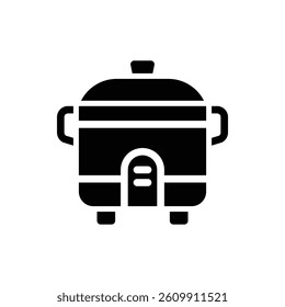 Rice Cooker Glyph Icon. Rice Cooker Icon
