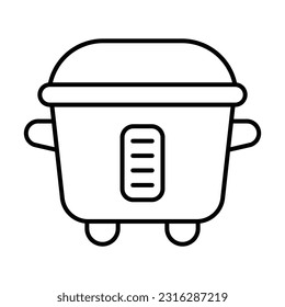 Rice Cooker Icon Design For Personal And Commercial Use.
