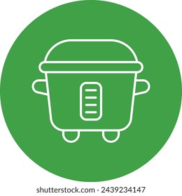 Rice Cooker Icon Design For Personal And Commercial Use.
