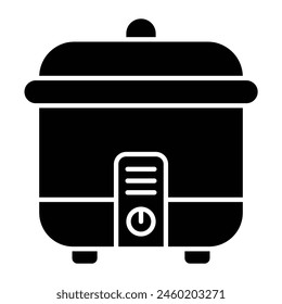 Rice Cooker Icon Design For Personal And Commercial Use