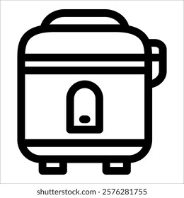 Rice Cooker Icon Element For Design