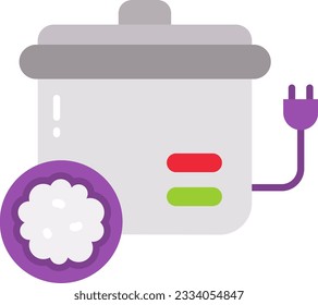 Rice Cooker Icon image. Suitable for mobile application.