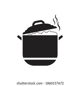 Rice cooker icon isolated on white background