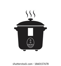 Rice cooker icon isolated on white background
