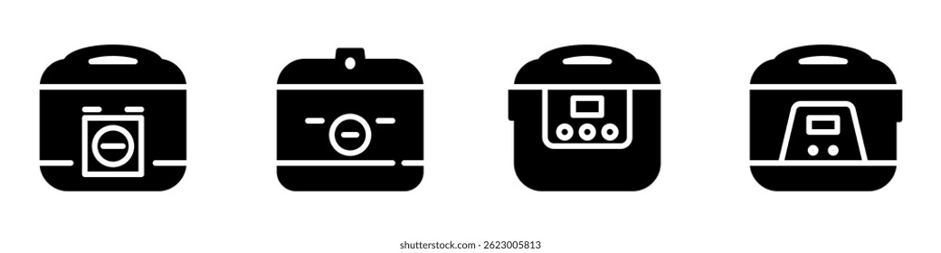 Reiskocher-Icon-Set. Vektorgrafik