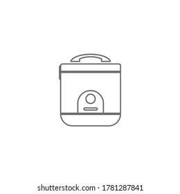 Icono de Rice Cooker plantilla de ilustración de vector diseño