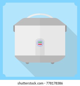 Rice cooker icon vector