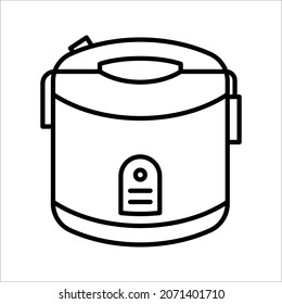 rice cooker icon vector. electric appliances vector illustration on white background