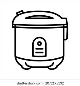 rice cooker icon vector. electric appliances vector illustration on white background