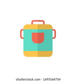 Reiskocher Symbol Vektorillustration Illustration flaches Design. einzeln auf weißem Hintergrund