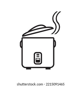 rice cooker icon vector illustration symbol design