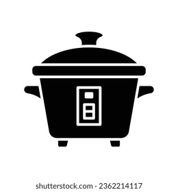 Símbolo y símbolo del icono de la olla de arroz