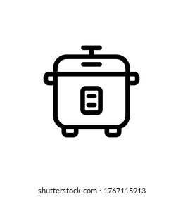 rice cooker icon vector symbol template