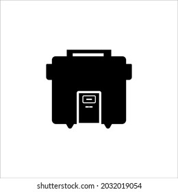 Icono de la olla de arroz símbolo vector 