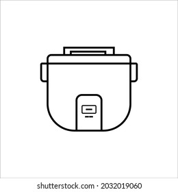 Rice cooker icon vector symbol illustration 